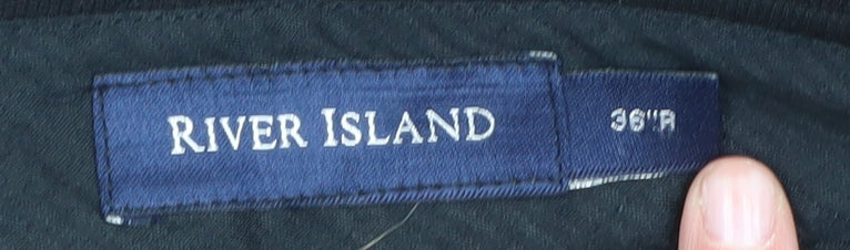 River Island Men's Black Dress Trousers - Size 36