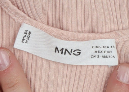 Womens UK Size XS MNG Pink Basic Tank