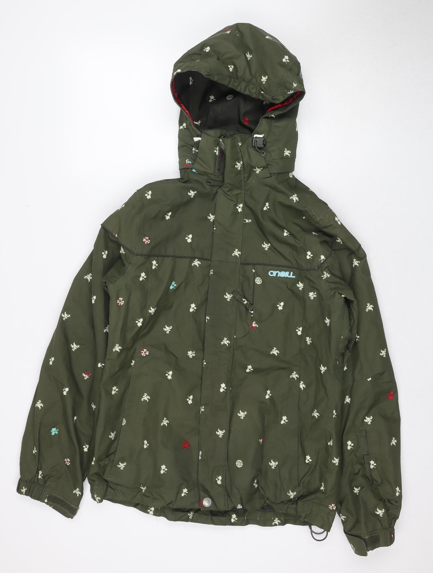 O'Neill Women's Green Parka Jacket Size 12 - Casual Outdoor Wear