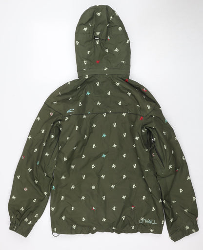 O'Neill Women's Green Parka Jacket Size 12 - Casual Outdoor Wear