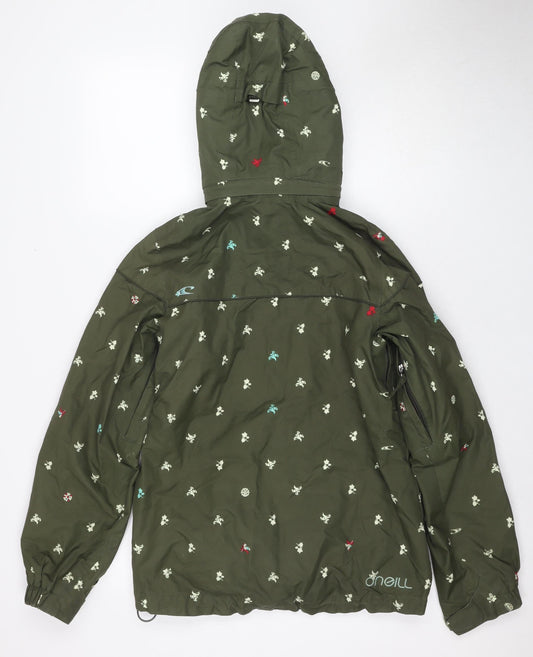 O'Neill Women's Green Parka Jacket Size 12 - Casual Outdoor Wear