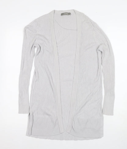 Oasis Women's Grey Cardigan XS Knit Long Sleeve