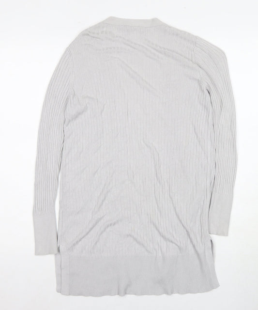Oasis Women's Grey Cardigan XS Knit Long Sleeve