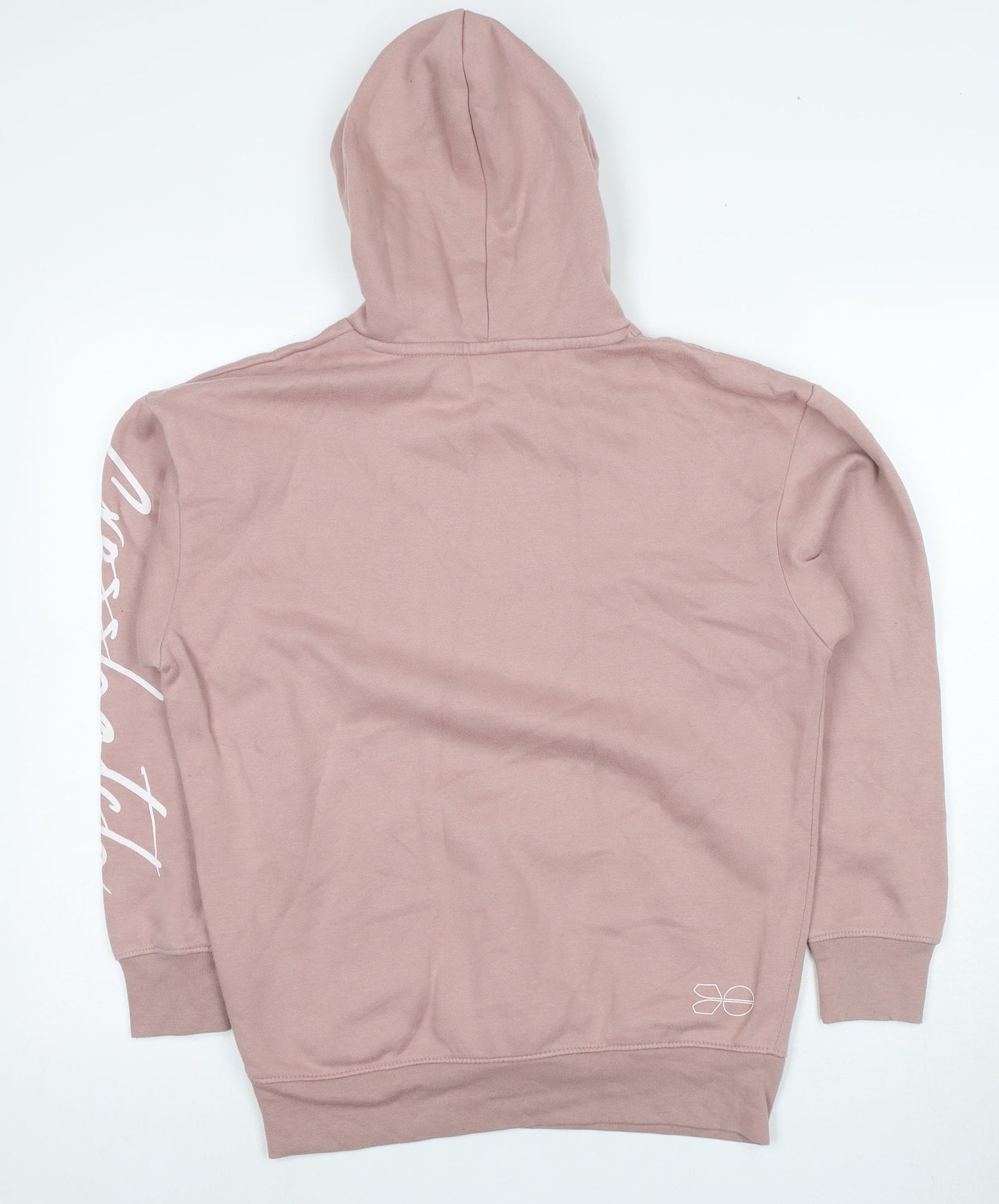 Mens UK Size XS Crosshatch Pink Pullover Hoodie
