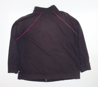 Debenhams Women's Black Full Zip Sweatshirt, Size 20