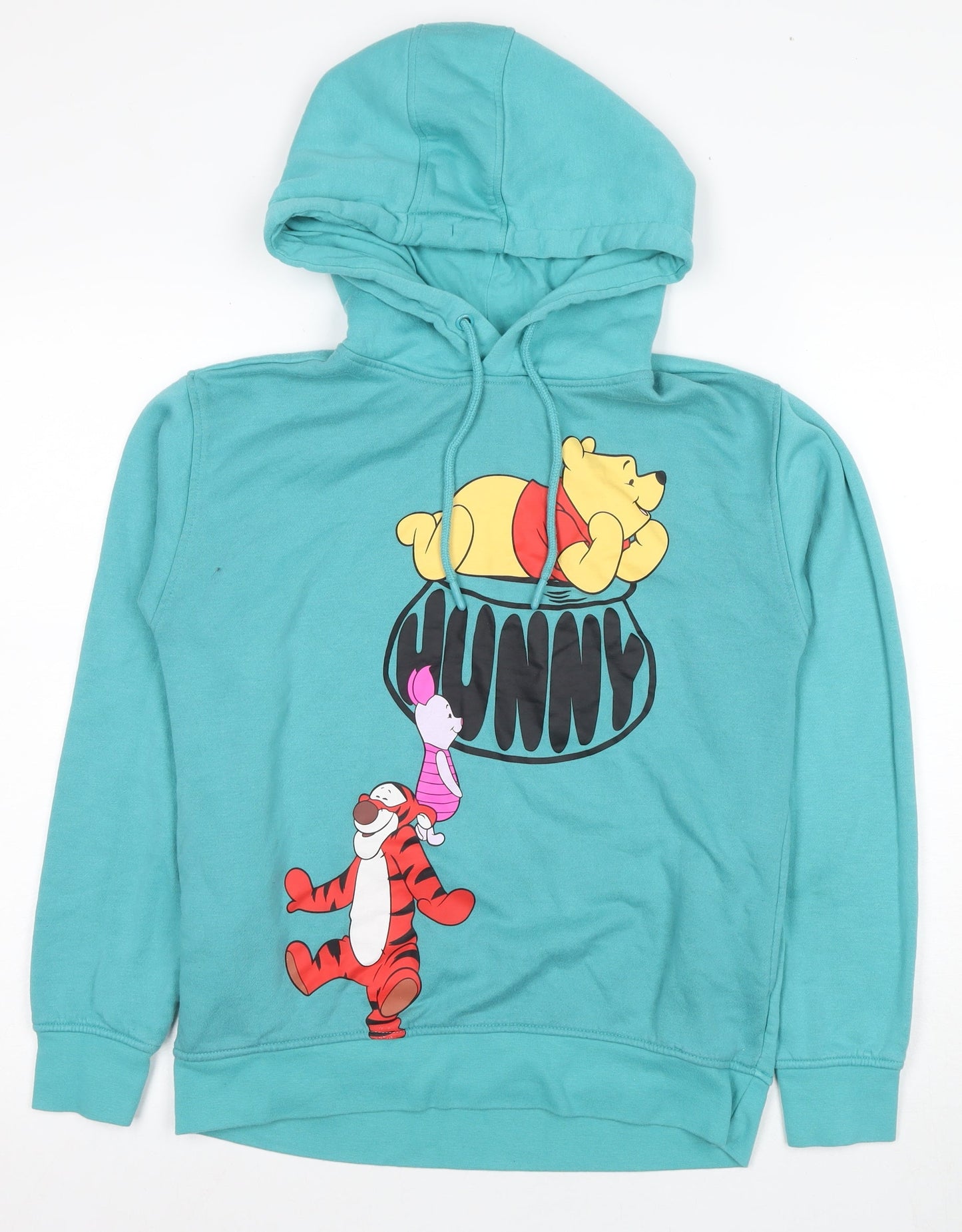 Womens UK Size 2XS Disney Blue Pullover Hoodie