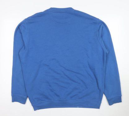 Mens UK Size L James Pringle Blue Pullover Sweatshirt
