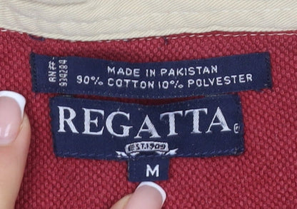 Regatta Men's Green M Long Sleeve Colourblock Polo