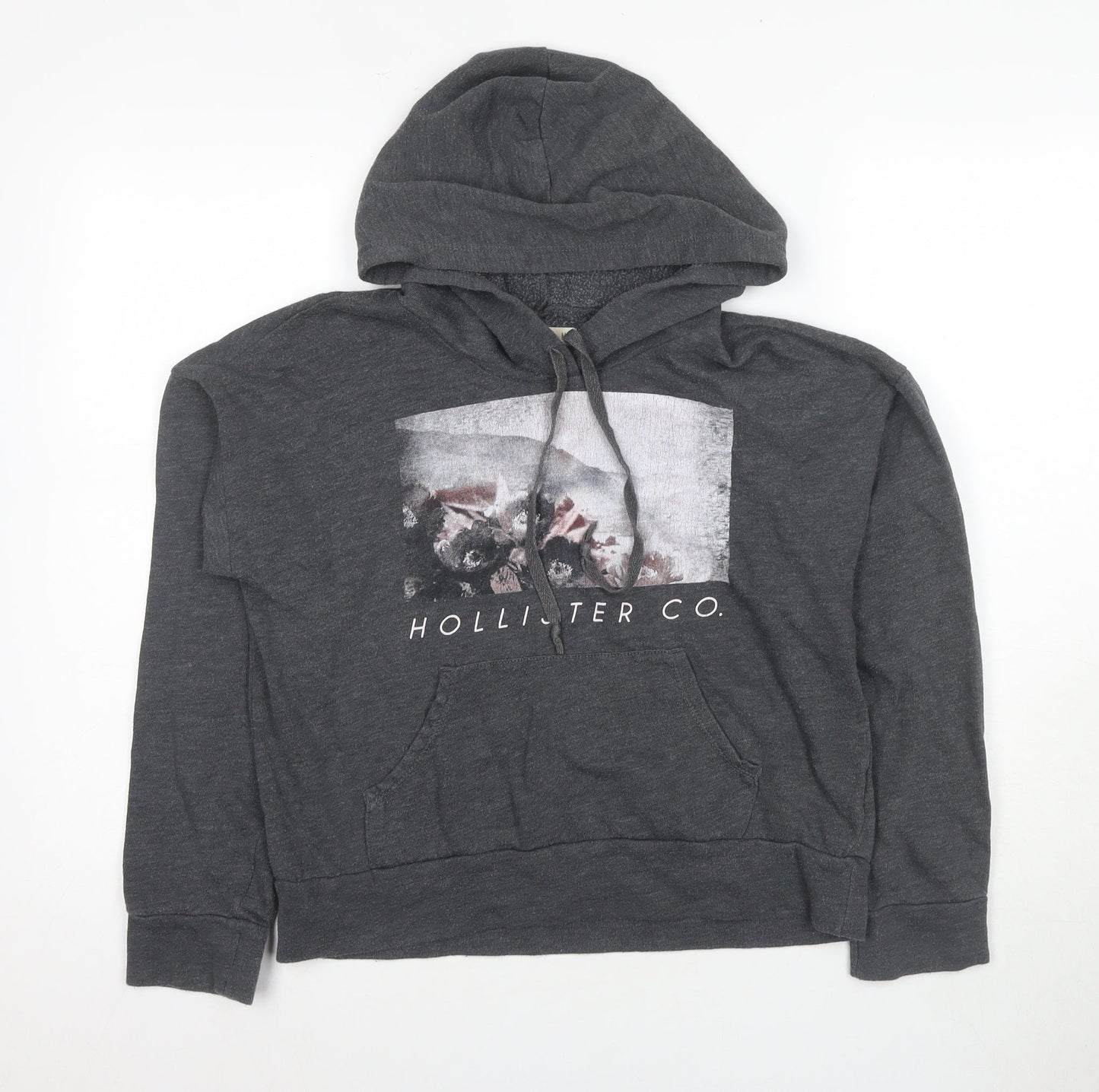 Womens UK Size M Hollister Grey Pullover Hoodie