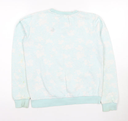 Lee Cooper Girls Blue Sweatshirt Pullover 13-14 Years Graphic