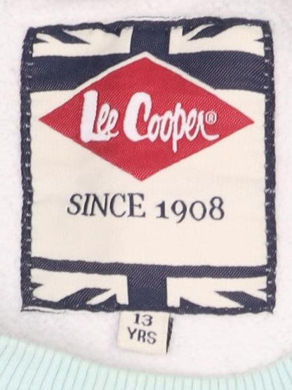 Lee Cooper Girls Blue Sweatshirt Pullover 13-14 Years Graphic