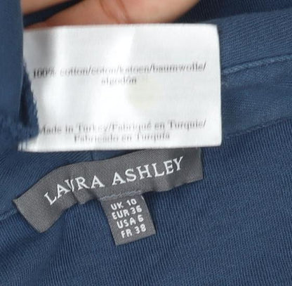 Laura Ashley Women's Blue Tunic T-Shirt Size 10