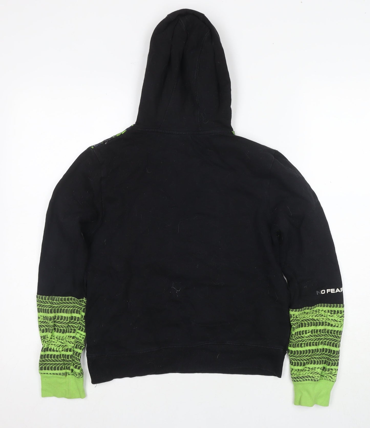 No Fear Boys Pullover Hoodie, Black, Size 13, Skateboarding