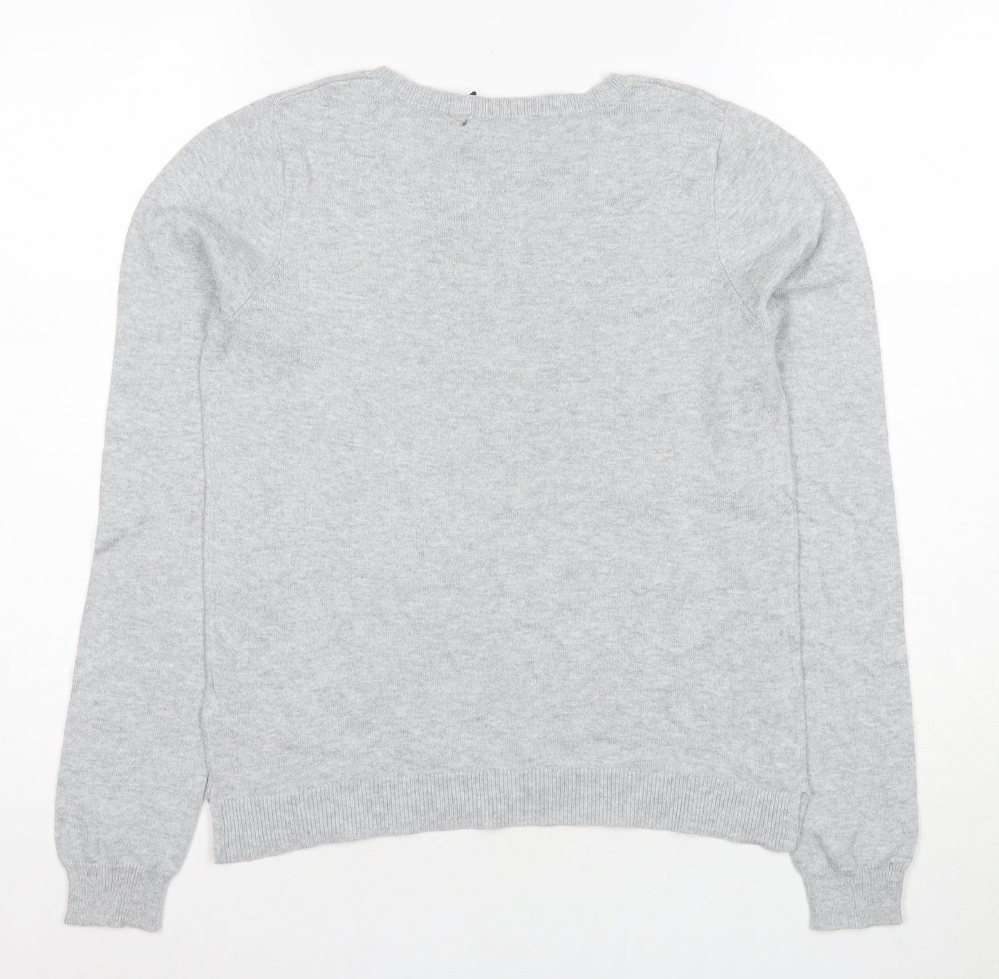 Womens UK Size XS Oasis Grey Pullover Jumper