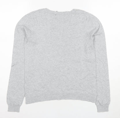 Womens UK Size XS Oasis Grey Pullover Jumper