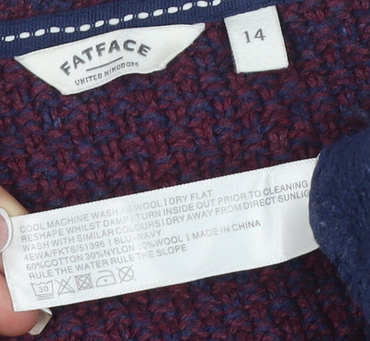 Womens UK Size 14 FatFace Multicoloured Jumper Jumper