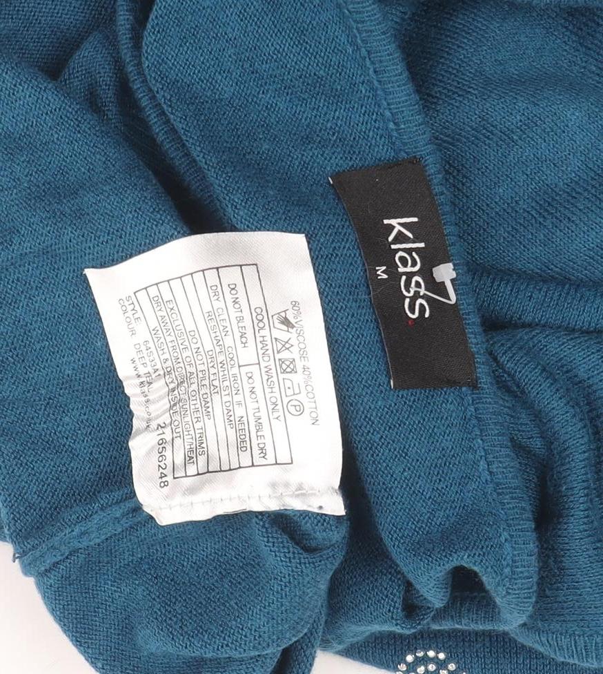 Womens UK Size M Klass Blue Pullover Jumper
