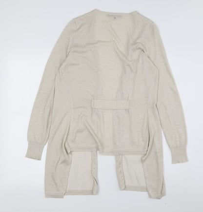 Coast Women's Beige Cardigan Medium Knit Casual