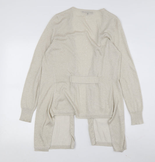 Coast Women's Beige Cardigan Medium Knit Casual