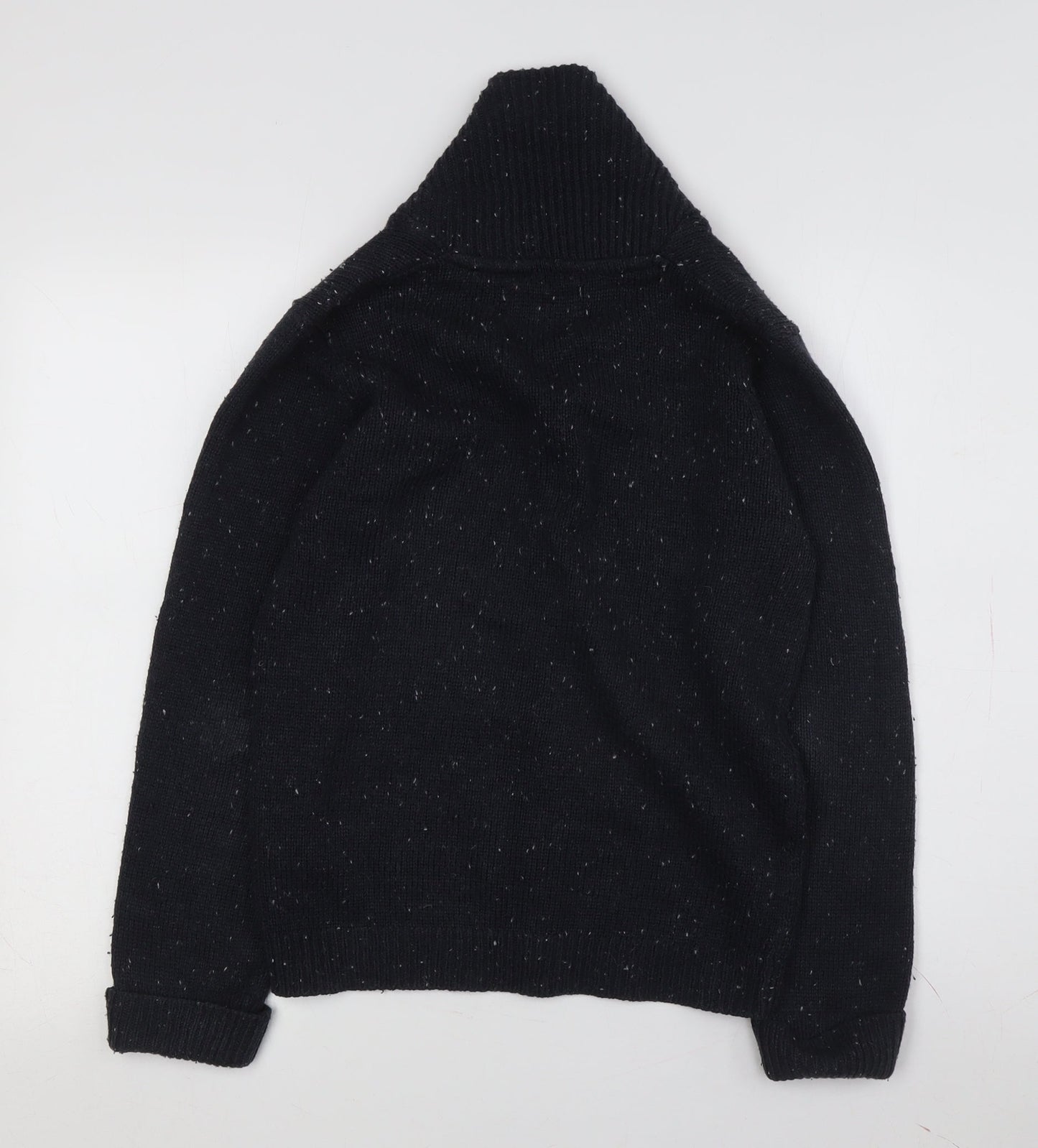 Penguin Boys Black Collared Cardigan 12-13 Years