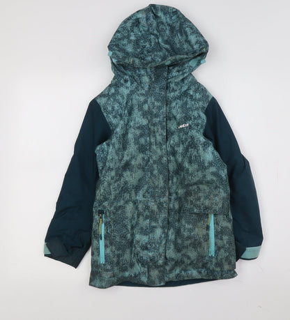 Decathlon Unisex Kids Blue Ski Jacket 5-6 Years Waterproof