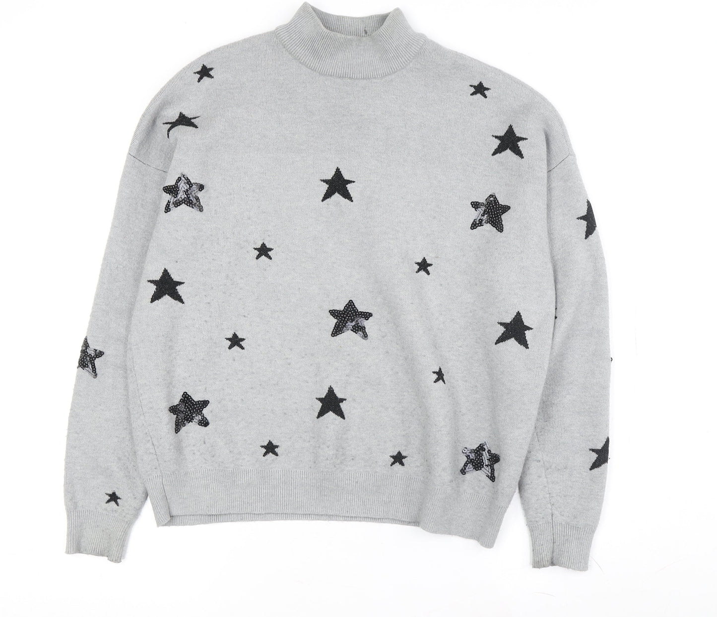 Womens UK Size S VERO MODA Grey Pullover Jumper