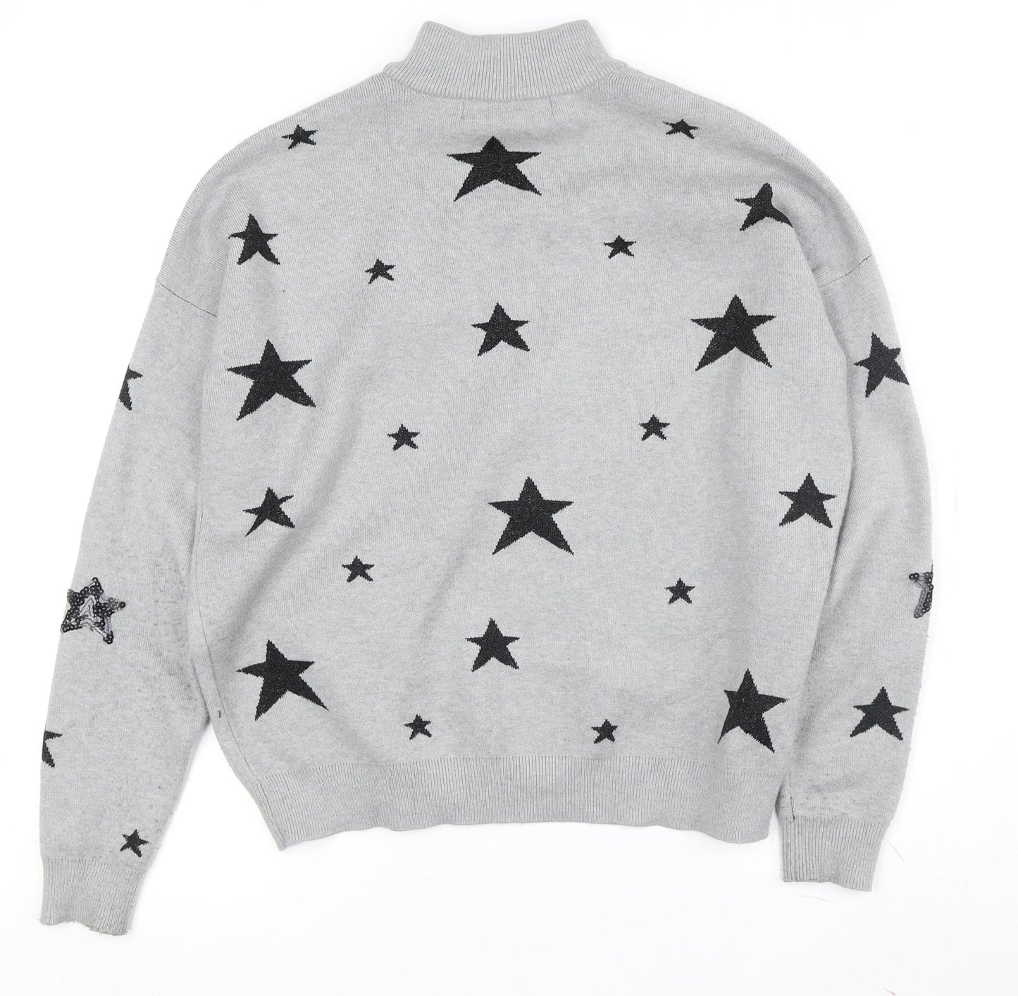 Womens UK Size S VERO MODA Grey Pullover Jumper