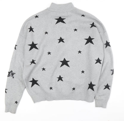 Womens UK Size S VERO MODA Grey Pullover Jumper