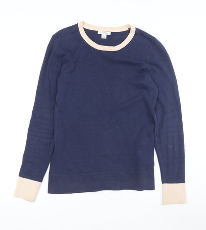 Womens UK Size XS Nautica Blue Pullover Jumper