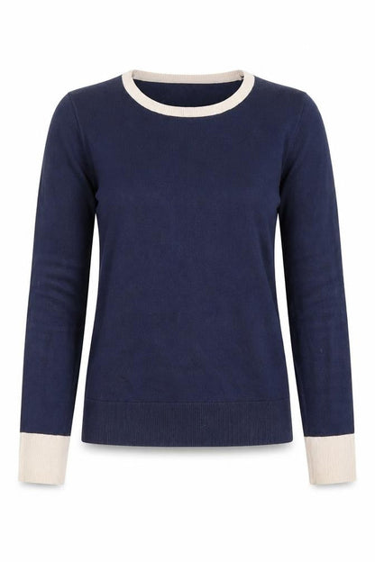 Womens UK Size XS Nautica Blue Pullover Jumper