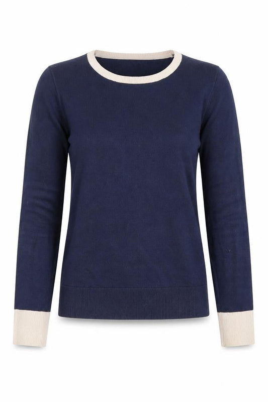 Womens UK Size XS Nautica Blue Pullover Jumper