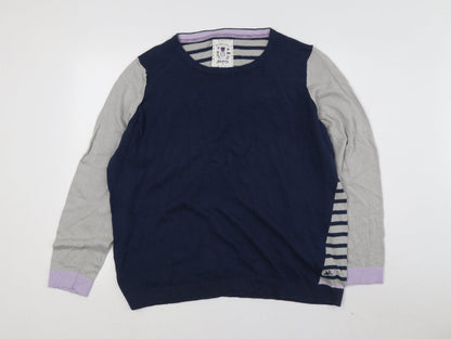 Womens UK Size 16 Mantaray Blue Pullover Jumper