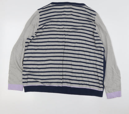 Womens UK Size 16 Mantaray Blue Pullover Jumper