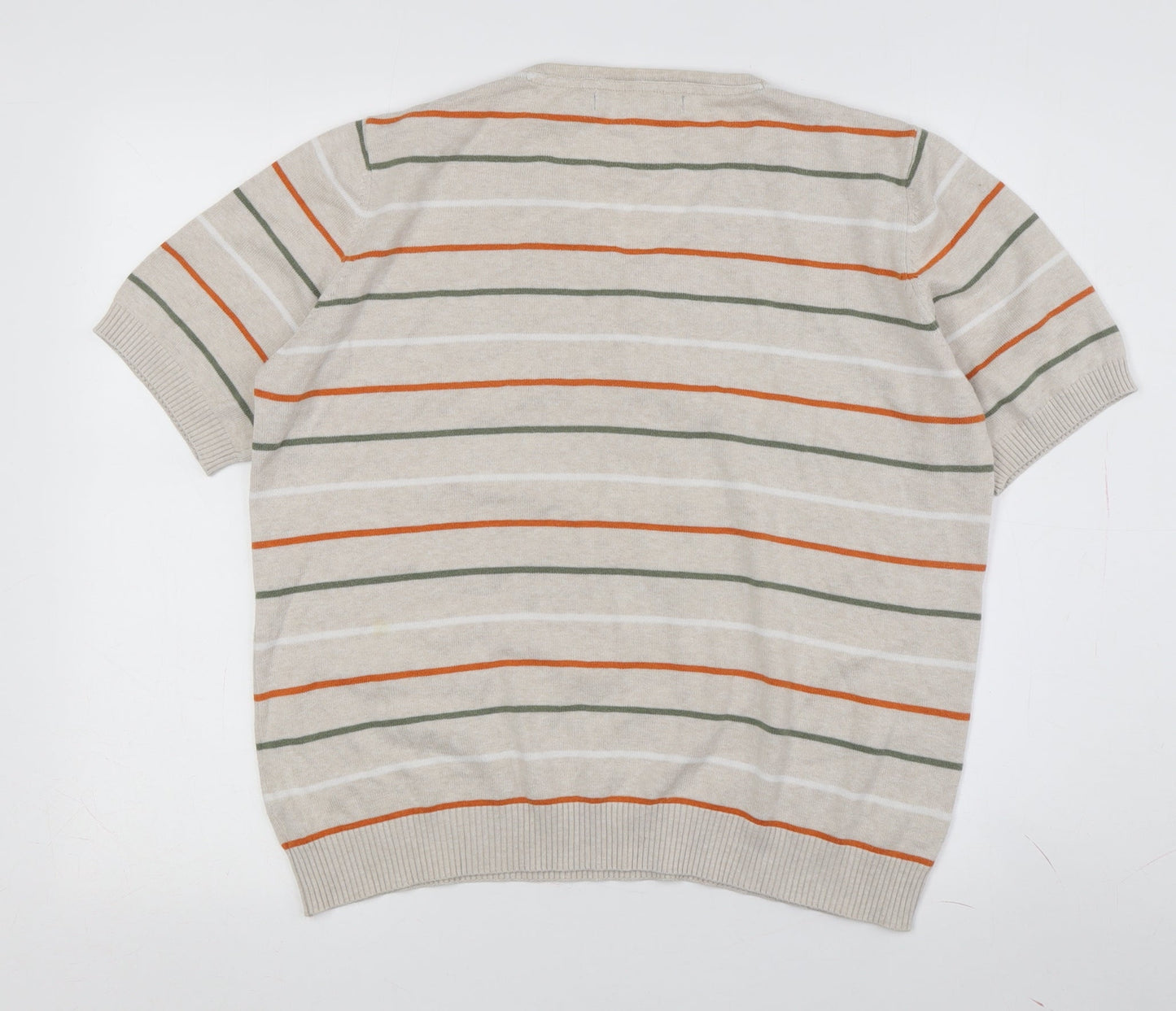 Wee Women's Beige V-Neck Henley Jumper, Size M