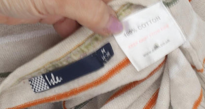Wee Women's Beige V-Neck Henley Jumper, Size M
