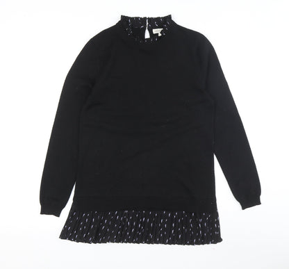 Womens UK Size S Monsoon Black Pullover Jumper
