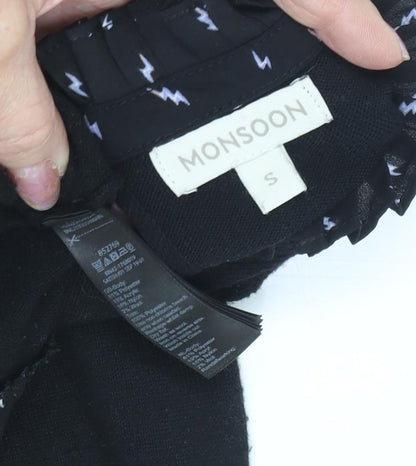 Womens UK Size S Monsoon Black Pullover Jumper