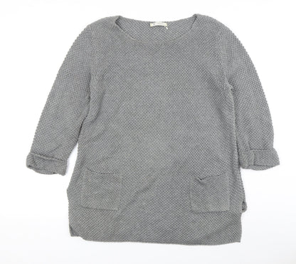 Womens UK Size 14 monari Grey Tunic Jumper