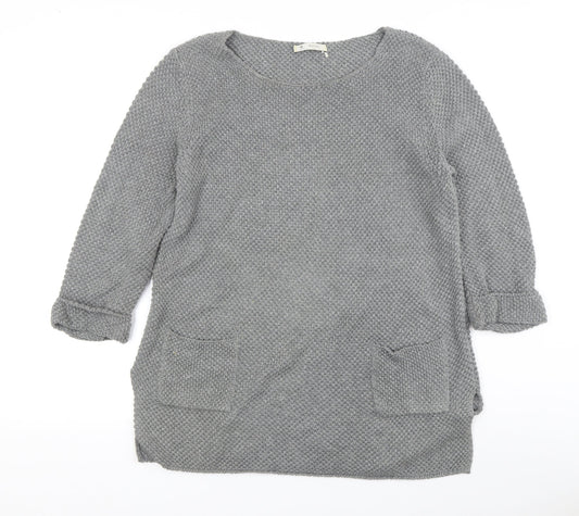 Womens UK Size 14 monari Grey Tunic Jumper