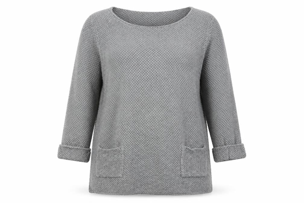 Womens UK Size 14 monari Grey Tunic Jumper