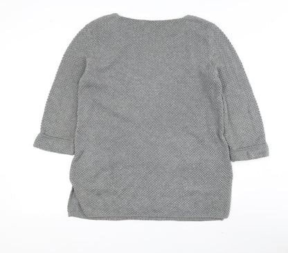 Womens UK Size 14 monari Grey Tunic Jumper