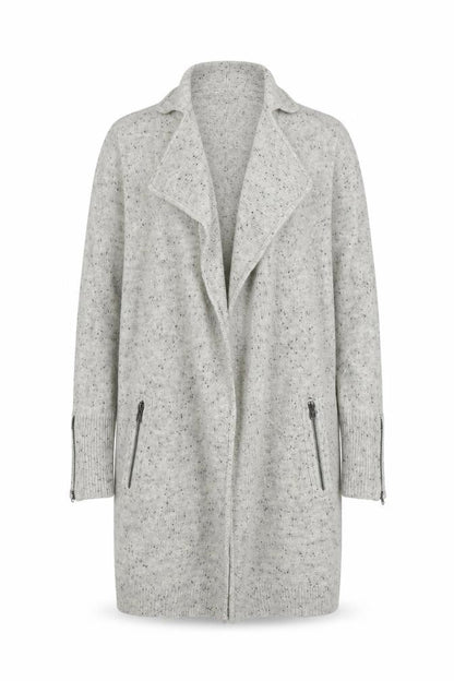 Womens UK Size 10 Mint Velvet Grey Cardigan Jumper
