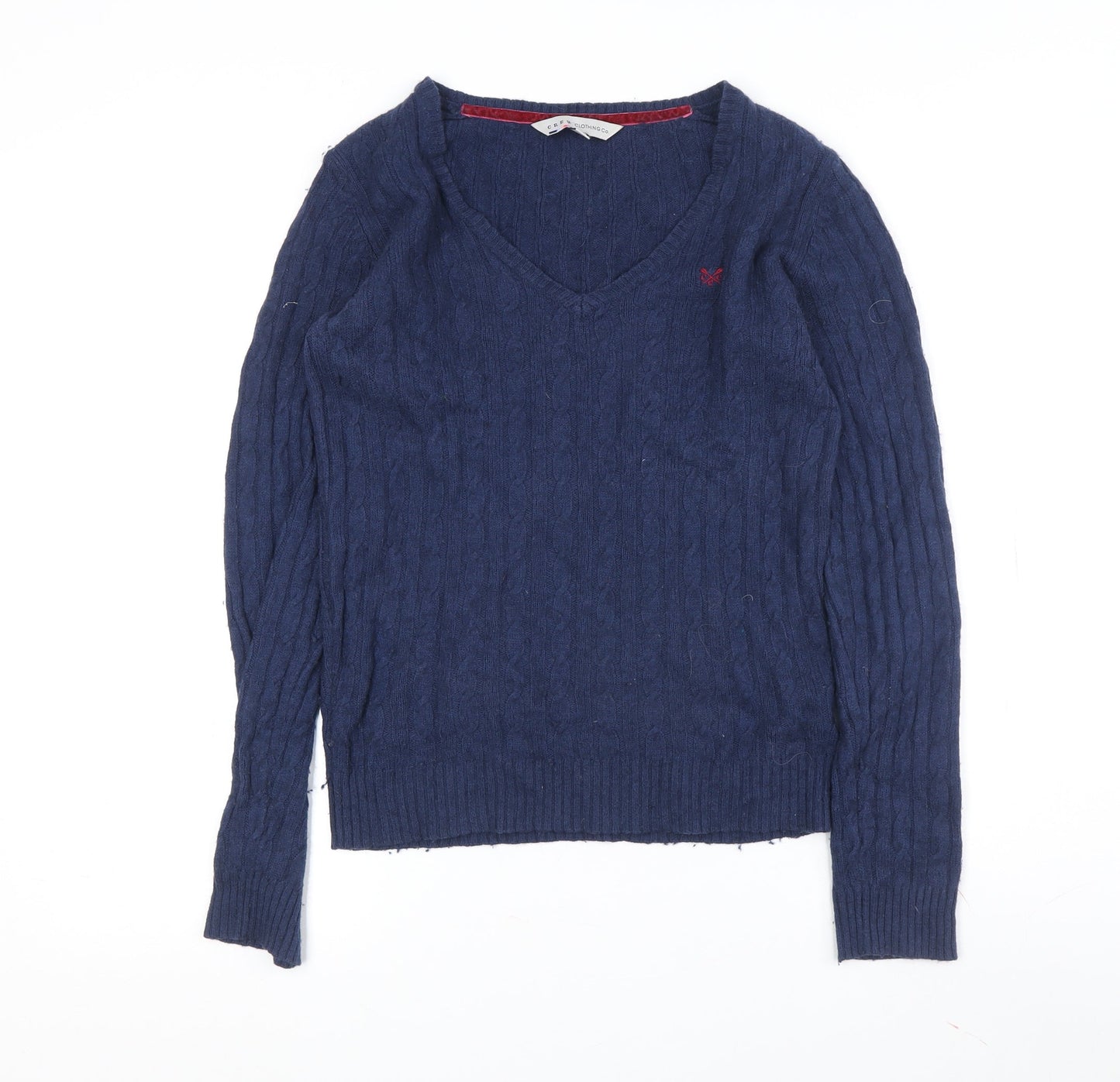 Womens UK Size 12 Crew Clothing Co. Blue Pullover Jumper