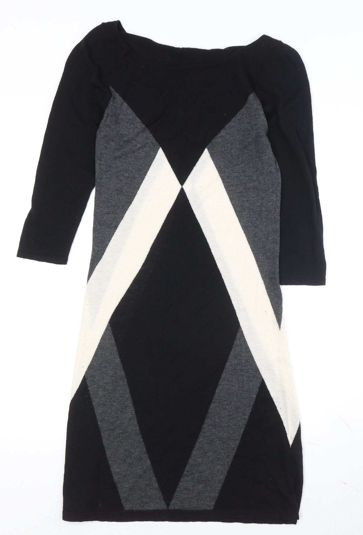 French Connection Women's Black Diamond Dress, Size 10