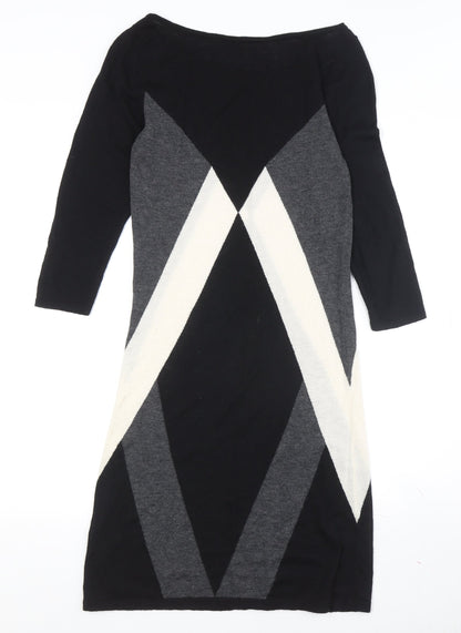 French Connection Women's Black Diamond Dress, Size 10