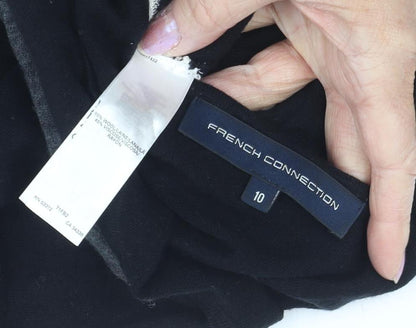 French Connection Women's Black Diamond Dress, Size 10