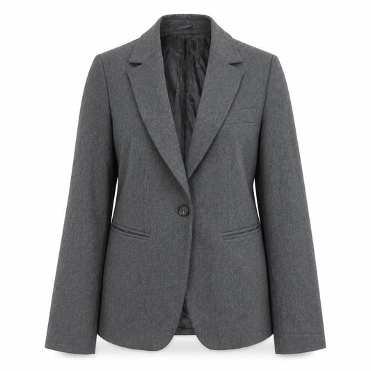 Womens UK Size 10 United Colors of Benetton Grey Basic Jacket