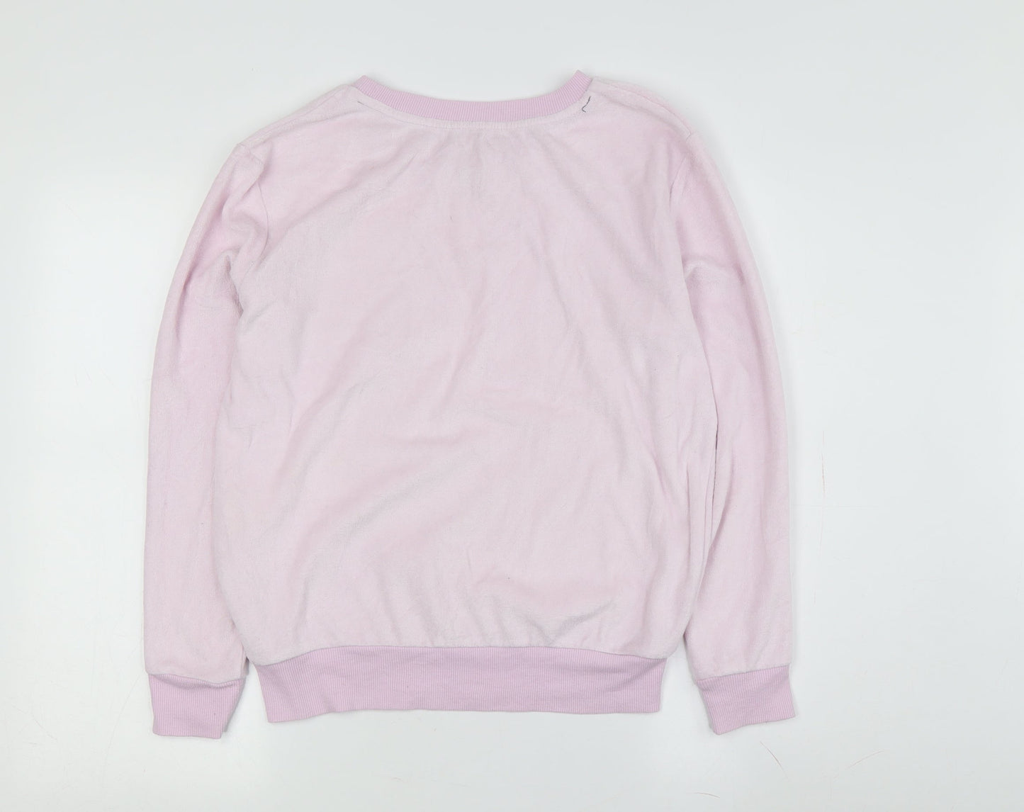 Womens UK Size XS Disney Pink Pullover Sweatshirt