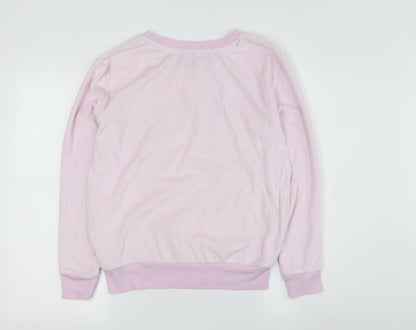 Womens UK Size XS Disney Pink Pullover Sweatshirt