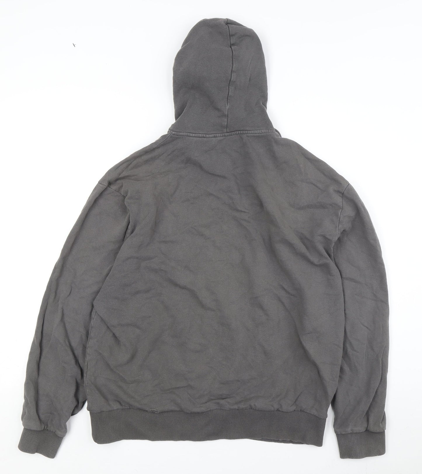 Unisex Adults UK Size M COLLUSION Grey Pullover Hoodie
